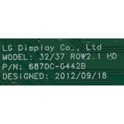 T-CON PARA MONITOR LG / NUMERO DE PARTE 6871L-3537A / 6870C-C442B / 3537A / MODELO 32LH573B - Imagen 3